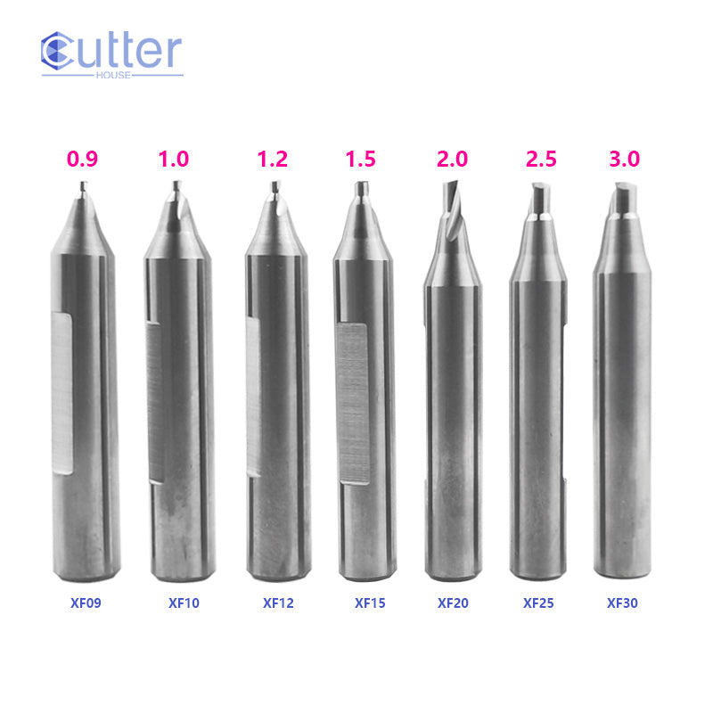 φ1.5xD6x40Lx1F Carbide Laser Cutter compatible with Manual Key Cutting Machines