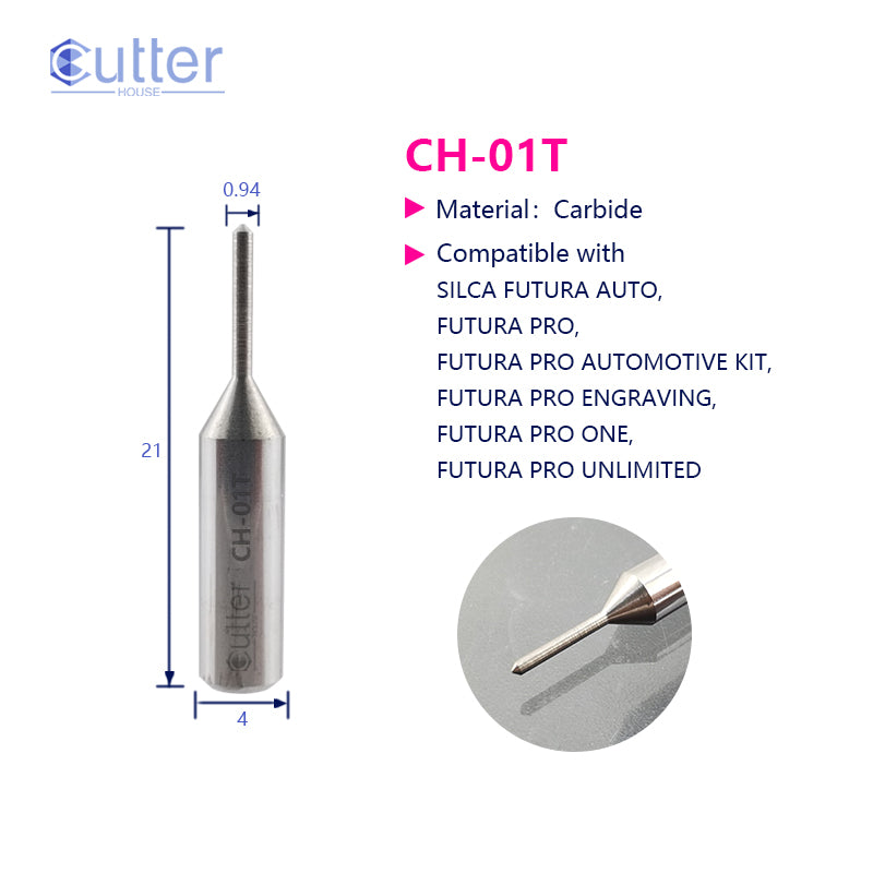 01T φ0.94x90°xD4x21L Carbide Tracer Point compatible with SILCA FUTURA