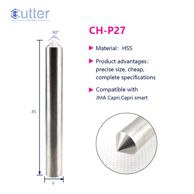 P27 D6x90°x45L-0.7 HSS Tracer Point compatible with JMA Capri
