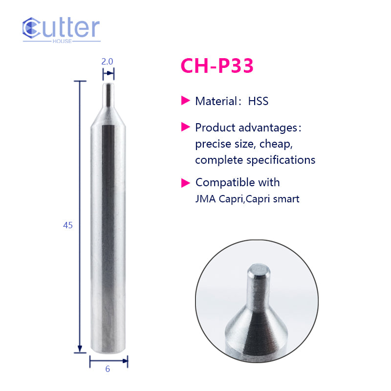 P33 φ2.0xD6x45L HSS Tracer Point compatible with JMA Capri