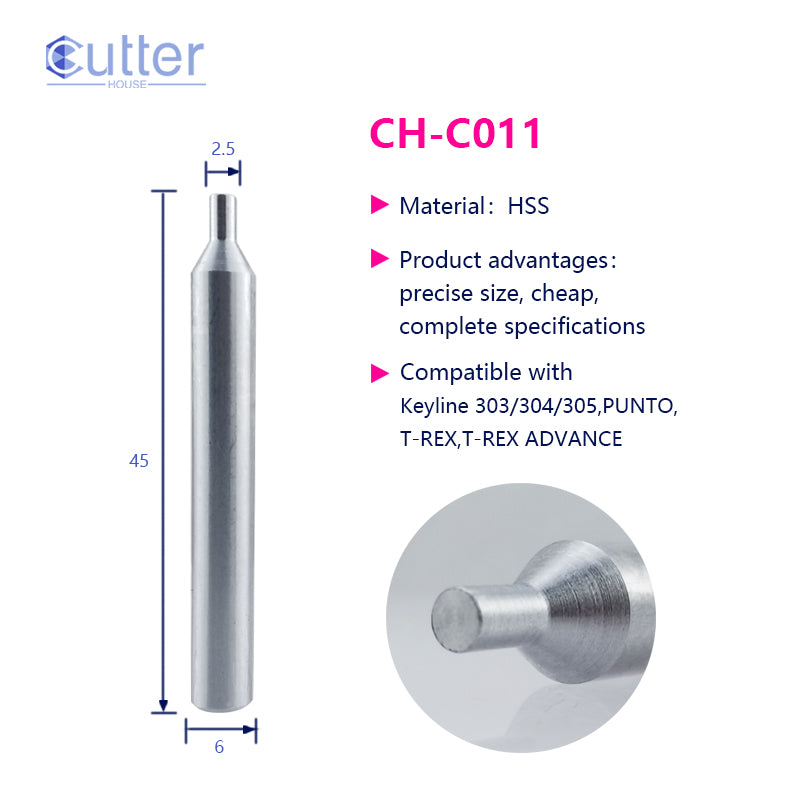 C011 φ2.5xD6x45L HSS Tracer Point compatible with Keyline