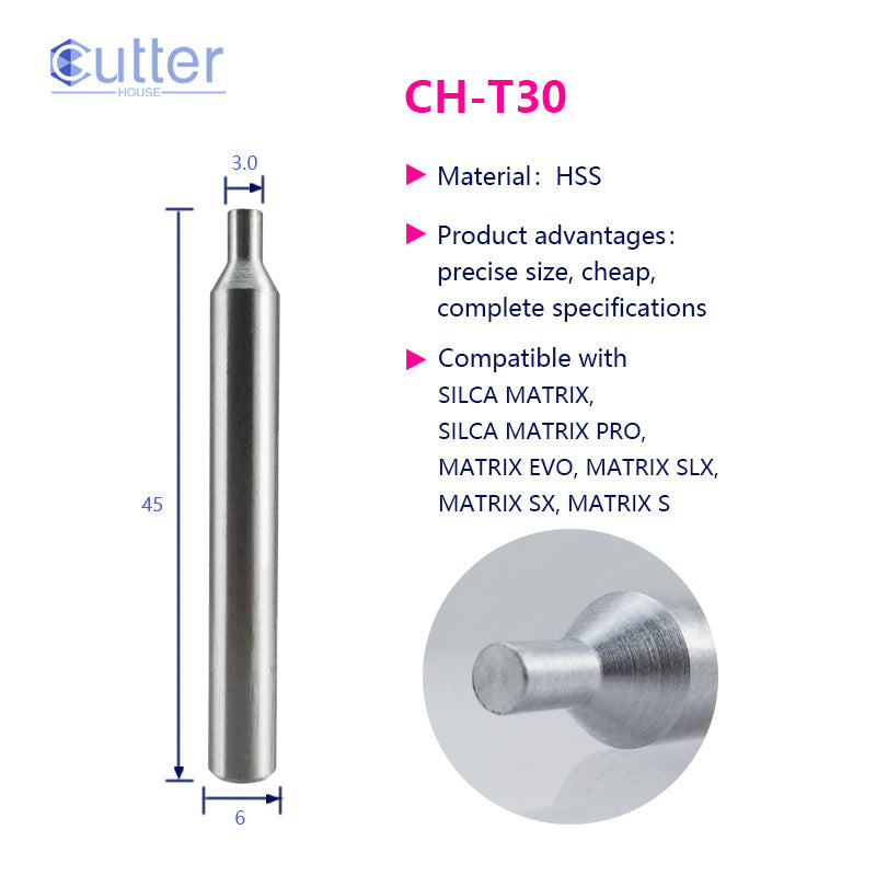 T30 φ3.0xD6x45L HSS Tracer Point compatible with SILCA MATRIX