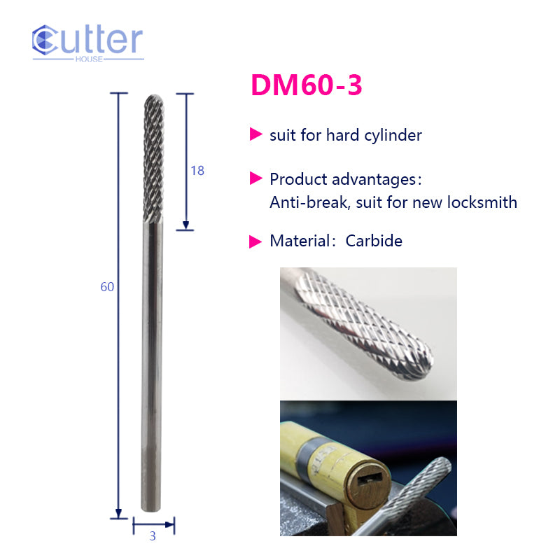 φ3xD3x60L Carbide Drill for Hard Cylinder