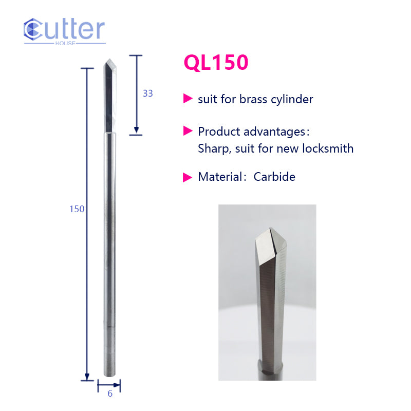 D6x150L Carbide Drill for Brass Cylinder