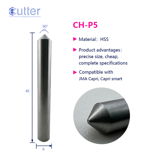 P5 D6x90°x45L-0.9 HSS Tracer Point compatible with JMA Capri