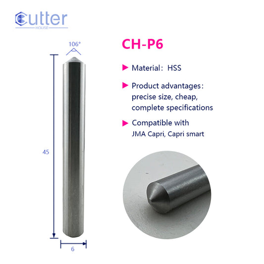 P6 D6x106°x45L-1.0 HSS Tracer Point compatible with JMA Capri