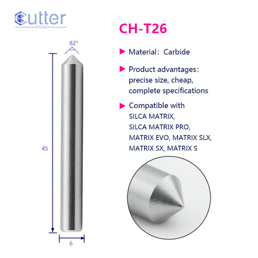 T26 D6x82°x45L-0.8 HSS Tracer Point compatible with SILCA MATRIX