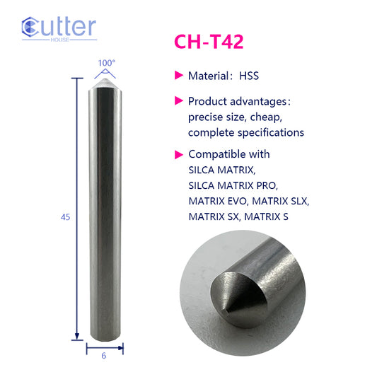T42 D6x100°x45L-0.7 HSS Tracer Point compatible with SILCA MATRIX