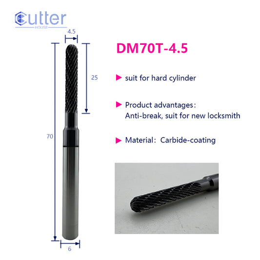 φ4.5xD6x70L Carbide-coating Drill for Hard Cylinder