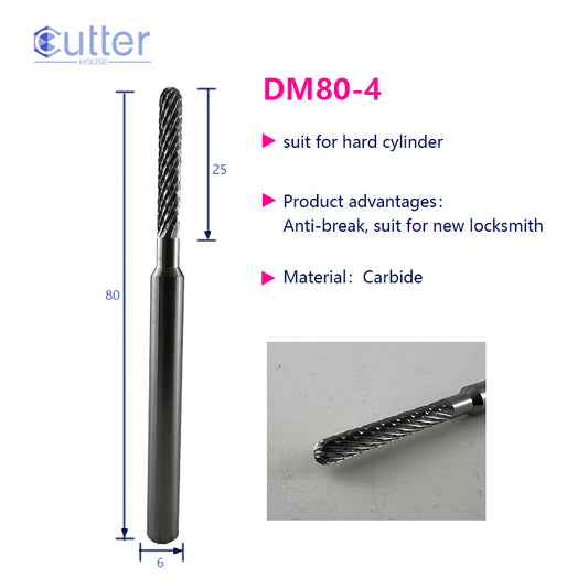 φ4xD6x80L Carbide Drill for Hard Cylinder