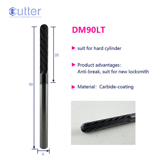 D6x90L Carbide-coating Drill for Hard Cylinder