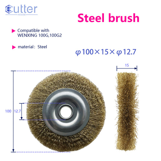 φ100×15×φ12.7 Steel Brush compatible with WENXING