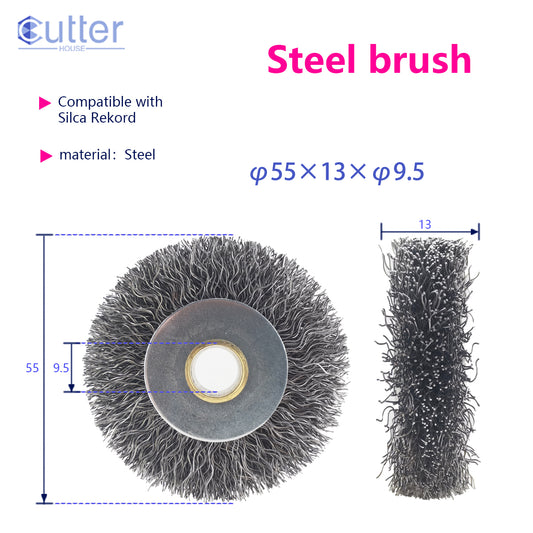 φ55×13×φ9.5 Steel Brush compatible with SILCA
