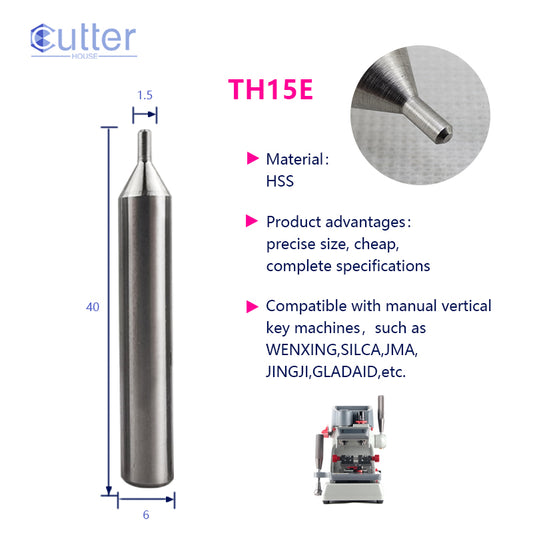φ1.5xD6x40L HSS Tracer Point compatible with Manual Key Cutting Machines