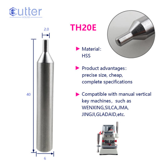 φ2.0xD6x40L HSS Tracer Point compatible with Manual Key Cutting Machines