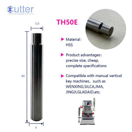 φ5.0xD6x40L HSS Tracer Point compatible with Manual Key Cutting Machines