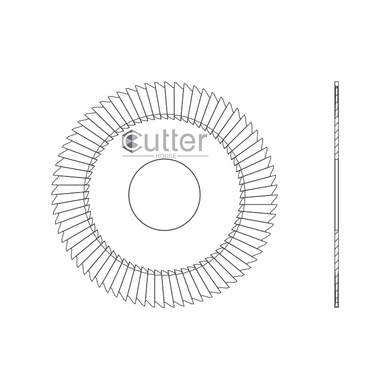 0020 φ70x1.3xφ25.4 compatible with WENXING - Side Milling Cutter/Flat Slotter